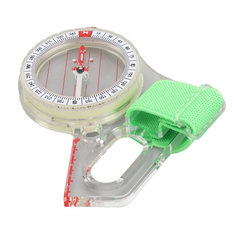 Orienteering Compass Luminous Versatile Sensitive Portable Backpacking Compass for Camping