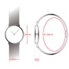 Alienwork IK Men's / Women's Ultra Flat Slim Watch with