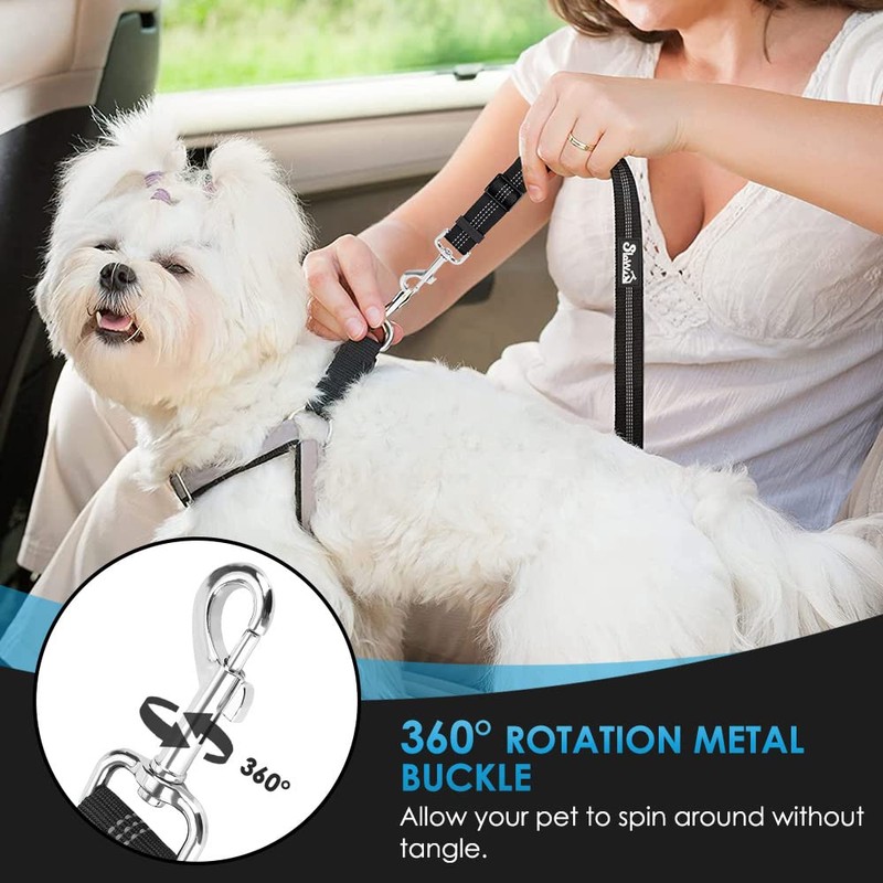 SlowTon Dog Seat Belt for Car, 2 Pack Dog Car