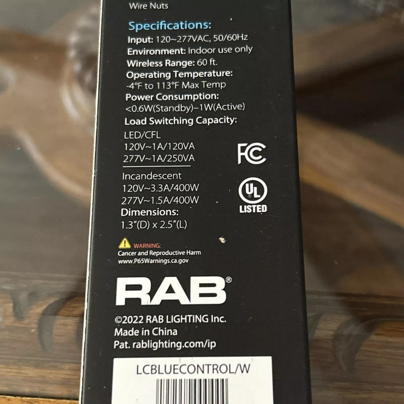 RAB New RAB Lightcloud Lighting Controller, LCBLUECONTROL/