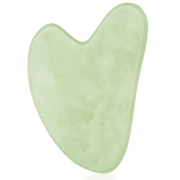 Radiant Harmony Gua Sha - Light Jade Gua Sha Massage Tool as Face Massager - Guasha Tool for Face as Skin Care Tools - Easy to Use Gua Sha Facial Tools - Arrives in a Luxury Box & Bag with Guide