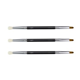 OATIPHO 3pcs Fine Dual-head Concealer Brush for Makeup Eyeliner Brush Eye Makeup