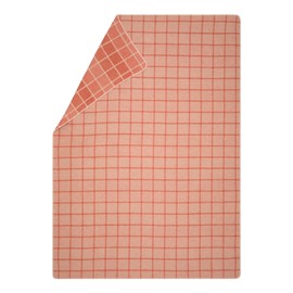 David Fussenegger Light Cuddly Blanket Checked 140 x 200 cm Soft Flannel Blanket Made from Recycled Cotton Sustainably Produced ÖkoTex100 GRS Made in Austria Colour Terracotta
