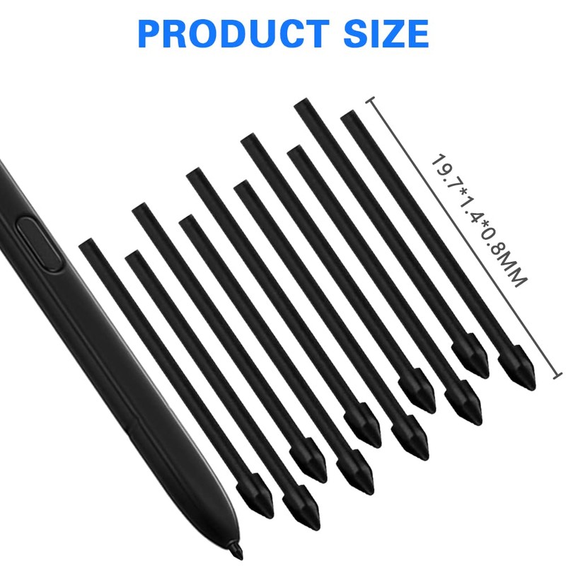 Flintronic S-Pen 10pcs Black Replacement Touch Stylus Tips Replacement Tip
