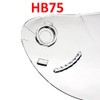 1Storm Motorcycle Bike Full Face Helmet Shield: Model HB75 Clear