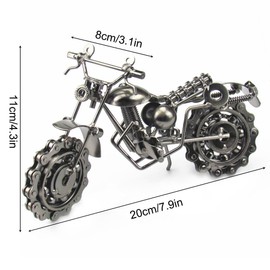 SwirlColor Motorcycle Models, Mens Boys Motorbike Accessories Motorcycle Craft for Decoration or Collection(type3)