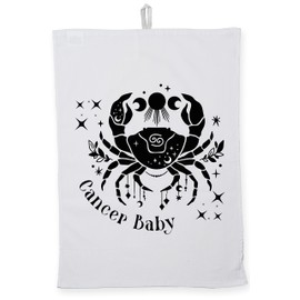 Hippowarehouse gemini baby Tea Towel Eco Printed Dish Cloth Kitchen accessory 50cmx70cm 100% Cotton