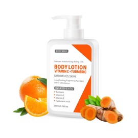 Trendyfave Turmeric Body Lotion, Body Moisturiser With Turmeric And Vitamin C, Remove Dark Spots, Moisturizing Body Lotion for Dry Skin, Body Skin Care Smooth Skin, Large-capacity 200ml