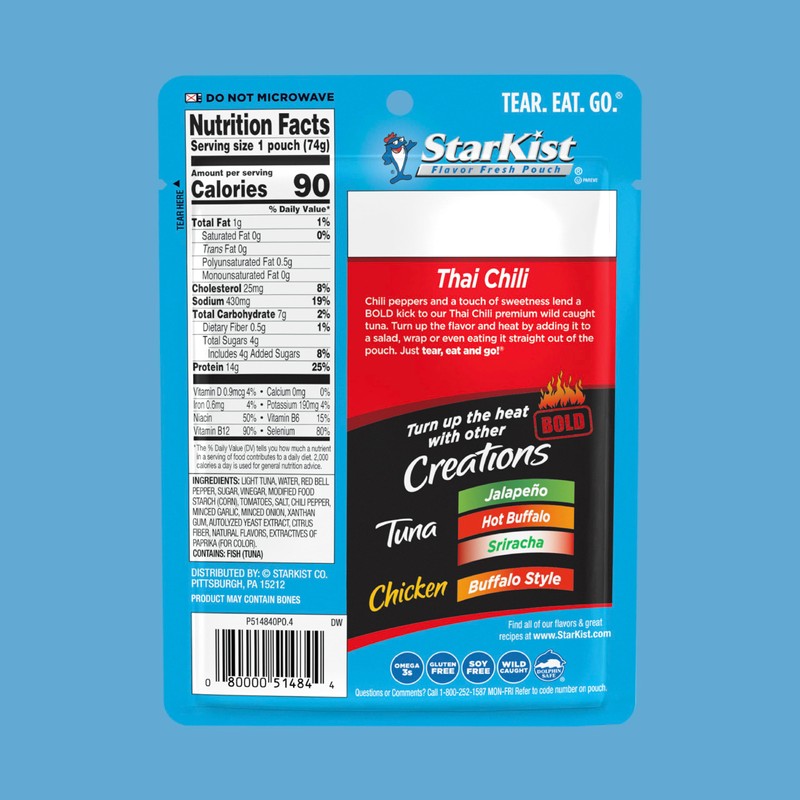 StarKist Tuna Creations Bold Thai Chili Style, Packaging May Vary,