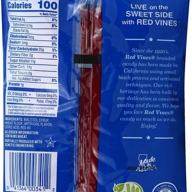Red Vines Sugar Free Licorice, Strawberry Flavor, Soft & Chewy