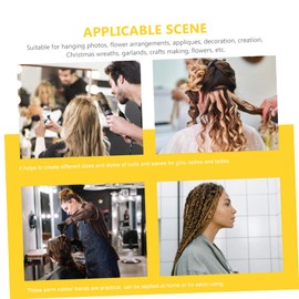 BIUDECO 1bag Rubber Bands for Hair Styling Perm Rubber for Salon Use Material Women and Girls