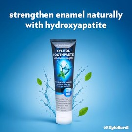 XyloBurst Hydroxyapatite Toothpaste with Xylitol - Fluoride-Free Hydroxyapatite Toothpaste, SLS-Free, Paraben Free, Cruelty Free, Made in the USA, Coo