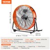 VEVOR 24" Industrial Drum Fan, 8700 CFM High Velocity Floor