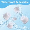 12 PCS Bathtub Jet Covers Silicone Hole Plug White Tube