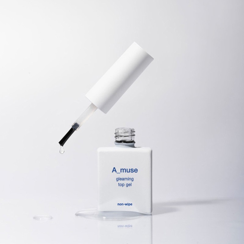 AMUSE Non-wipe Glimming Top Gel Self Gel Nail / 에이뮤즈