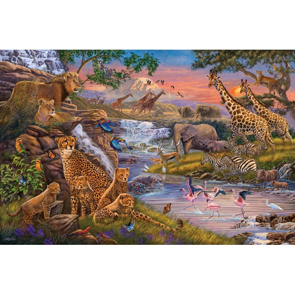 Ravensburger Animal Kingdom 3000 Piece Jigsaw Puzzle for Adults - 16465 - Handcrafted Tooling, Durable Blueboard, Every Piece Fits Together Perfectly