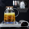 Large Glass Teapot with Infuser, Stovetop Safe, Thickened Heat Resistant