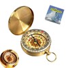 Outdoor Portable Compass Pocket Compass with Luminous Numbers for Campin