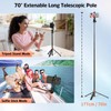 Jishane Cell Phone Tripod, 60" Extendable Tripod for Camera &
