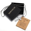 HSWYFCJY Bible Verse Cross Necklace for Men,Christian Cross Necklace for