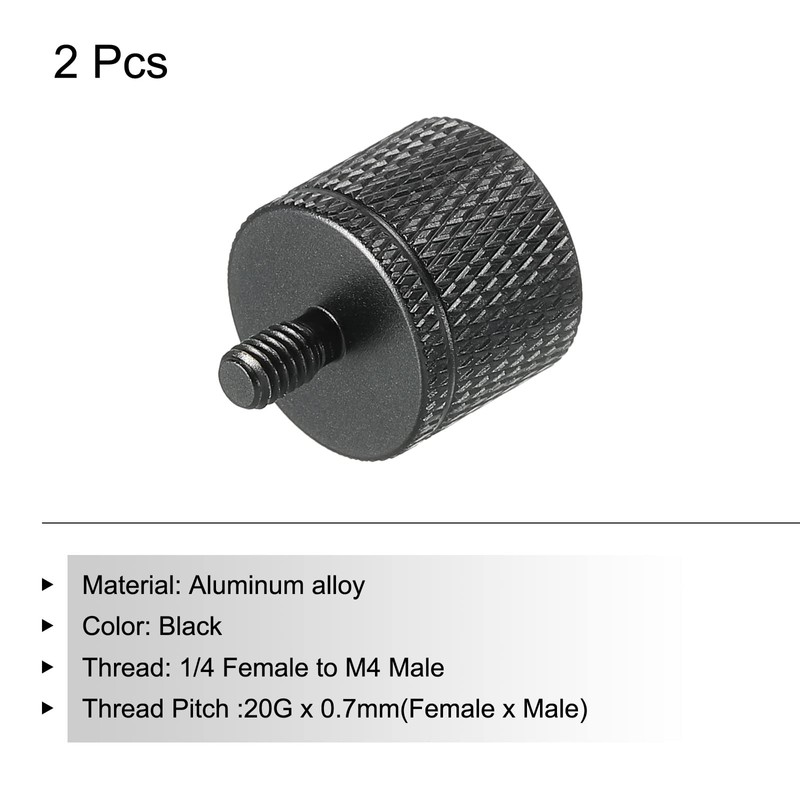 sourcing map 2 Pack Microphone Stand Adapter 1/4 Female x