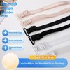 3 Pairs Dress Straps for Strapless Dress, Adjustable Heart Bra