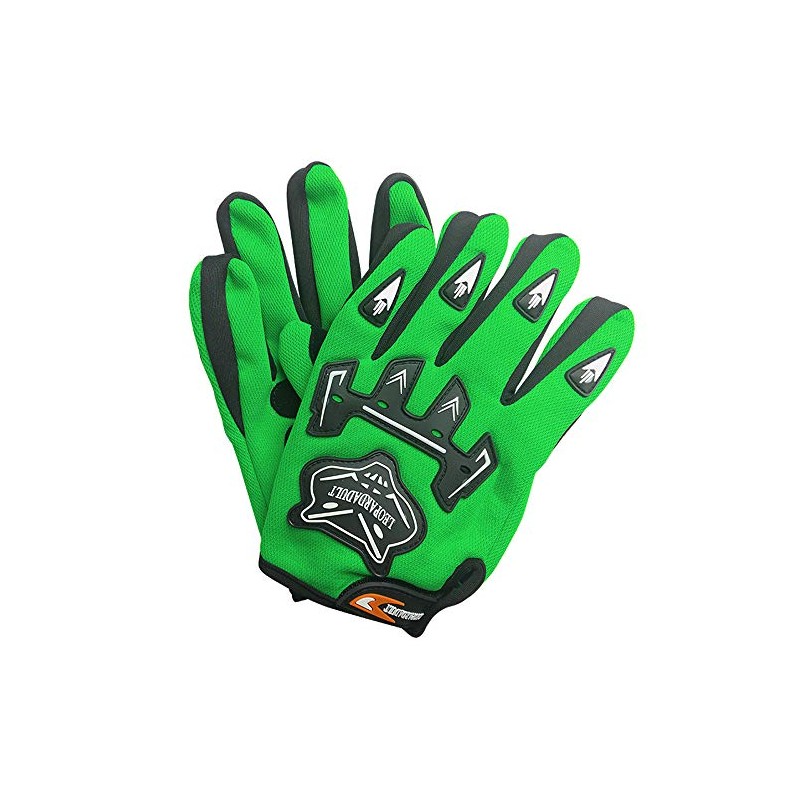 Leopard Reinforced Adult Motorcycle Sports Gloves Green S - 8cm