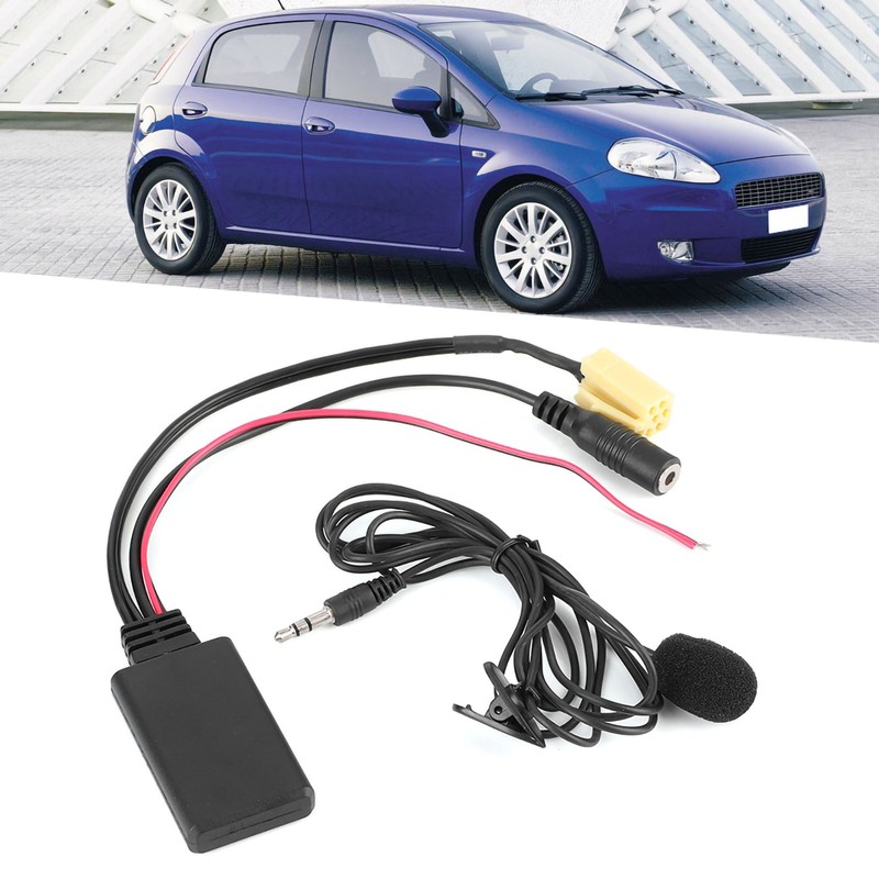 59.1in Bluetooth Radio Audio Cable Handsfree Car AUX Adapter with