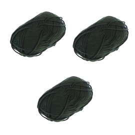 TEHAUX 3pcs Cotton Yarn Army Green Chunky Hand-Woven Knitting Yarn for Sweaters Hats Scarves Soft and Warm Crochet Supplies for Crafting Projects