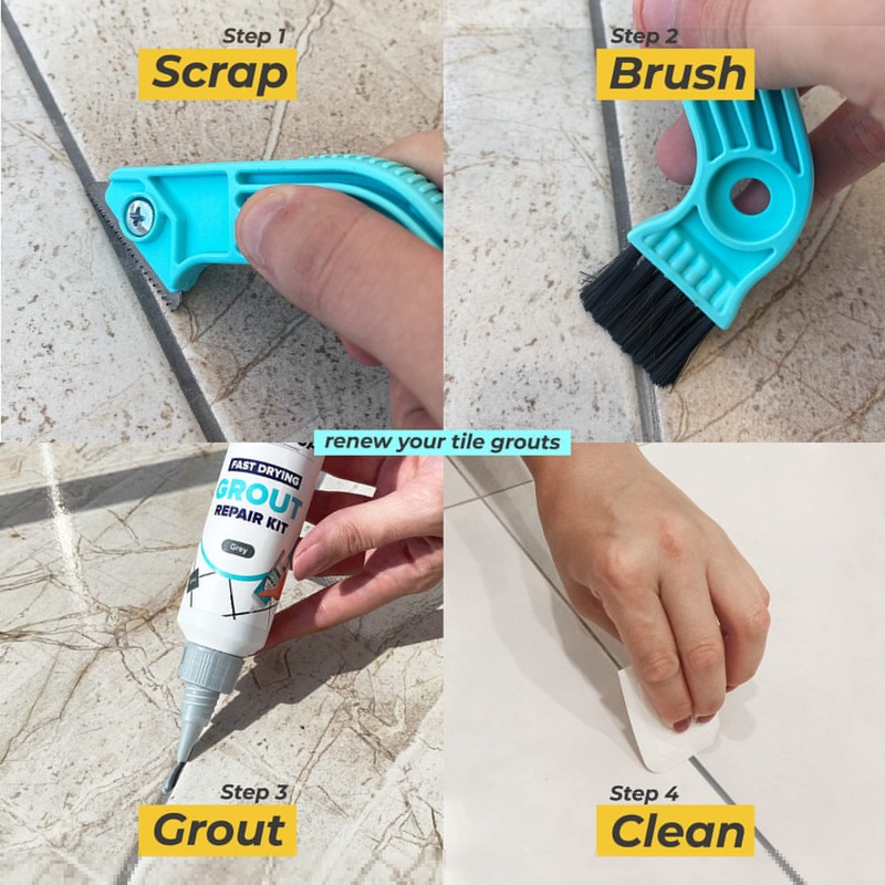 PentaUSA Grout Removal Tool - Caulk Remover Tool for Tiles,