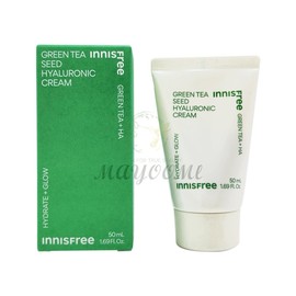 Innisfree Green Tea Hyaluronic Acid Moisture Cream 50mL / 이니스프리 그린티 히알루론산 수분 크림 50mL