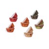 qiqee Thanksgiving 300PCS Mini Cupcake Liners Cupcake Cups 6 Designs