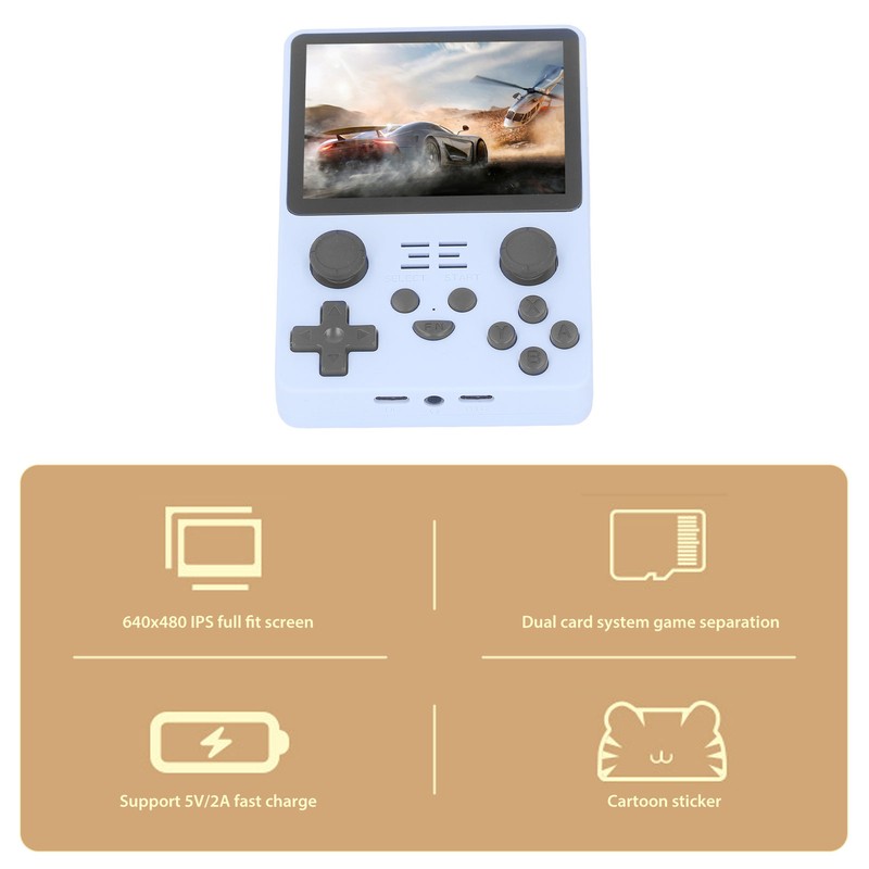 RGB20S Handheld Game Console Various Games 3.5in Screen High Resolution