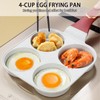 JUSTUP Nonstick Omelette Pan, 4 Cups Healthy Granite Non Stick