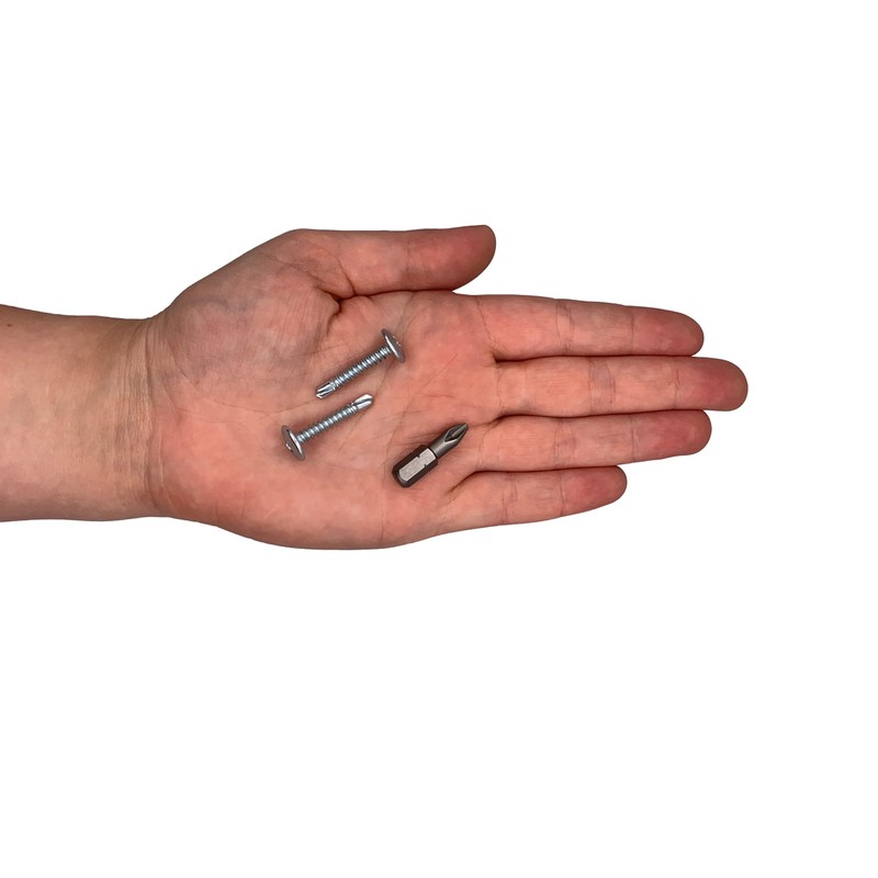 (Pack of 50) Zinc Plated Steel 4.2 x 25mm Screws,