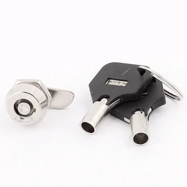sourcingmap 11mm Quarter Turn Cam Lock with 2 Keys for Mailbox Cupboard Drawer