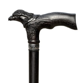 Uoagain Hand Carved Wooden Walking Cane USA Made Eagle Carved Ergonomic Elegant Wood Canes for Men and Women Support up to 400 lbs Provide Stable Canes for Seniors for Daily Use and Gift Giving