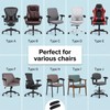 1 Pair Desk Chair Arm Covers for Office Chairs,Washable Armrest