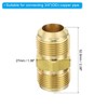 PATIKIL 3/4" OD Brass Flare Union Connector, 2 Set Air