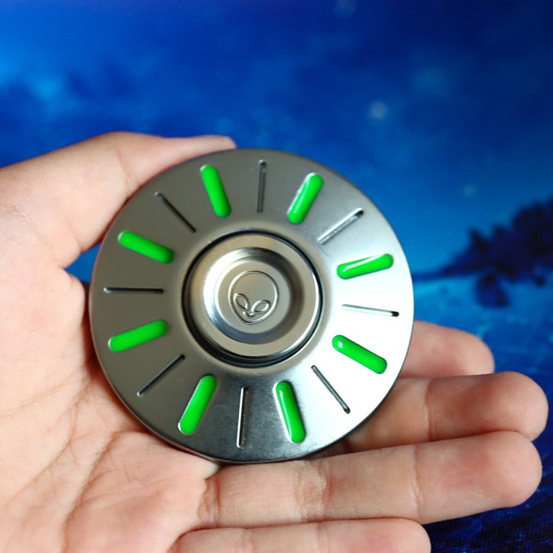 Metal Fingertip Gyroscope Stress Relief Luminous Hand Fingertip Rotating Toy