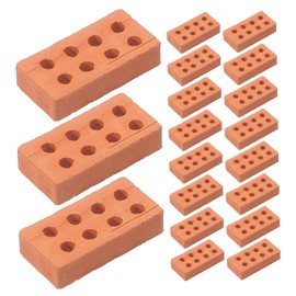Gatuida 50Pcs Miniature Brick Models for DIY Building Projects Realistic Micro Landscape Brick Decor for Adults for Creating Mini House Models and Architectural Scenes