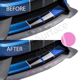 ClearSurface Front Splitter Decal Fits Ford Mustang Shelby GT350 2015 2016 2017 2018 2019 - Pink