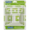 PME PNS4 Square Cutters, Set of 6 White