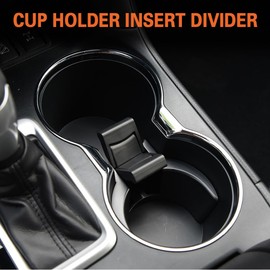 HEVLE Cup Holder Insert Divider, Automotive Cup Holders Compatible with 2014-2020 Toyota Highlander, Replaces Part # 55618-0E200-C0 (55618-0E200-C0)
