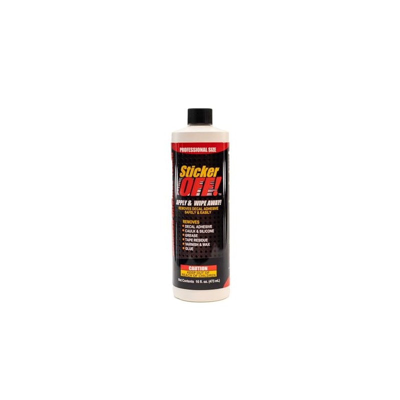 Hardline Products Sticker-Off! Decal Removal Fluid, 16 Ounces