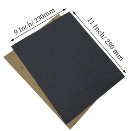 AutKerige 150 Grit Wet Dry Sandpaper, 9 x 11 Inch Sanding Sheets, 10PCS Premium Silicon Carbide Sand Paper for Wood Metal Ceramic or Auto Polishing and Scratches Removing