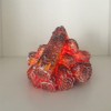 Burning Charcoal LED Lamp, Artificial LED Fireplace, Realistic Logs, Luminous