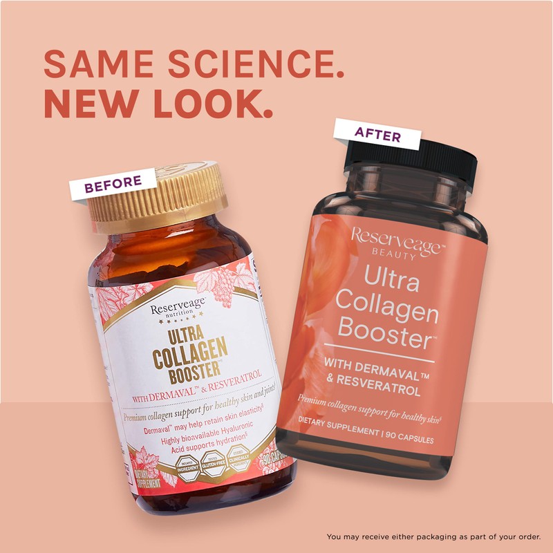 Reserveage Nutrition Ultra Collagen Booster, Skin Supplement, Supports Healthy Collagen