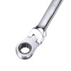 sourcing map 7/16 Inch Flex-Head Ratcheting Combination Wrench SAE 72