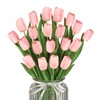 KTGOW Artificial Tulips - 20 Stems Realistic Fake Tulip Flowers,